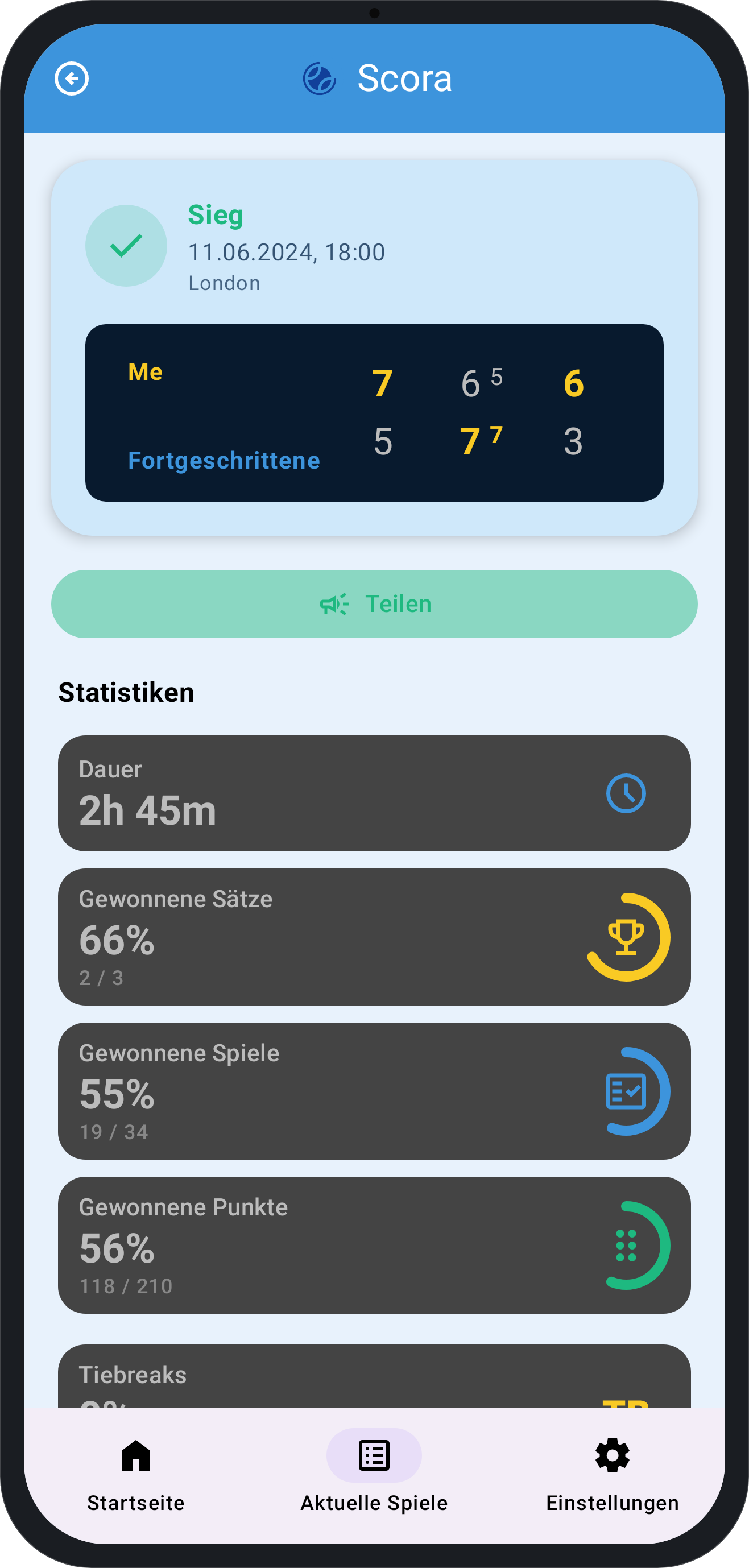 Companion – match stats