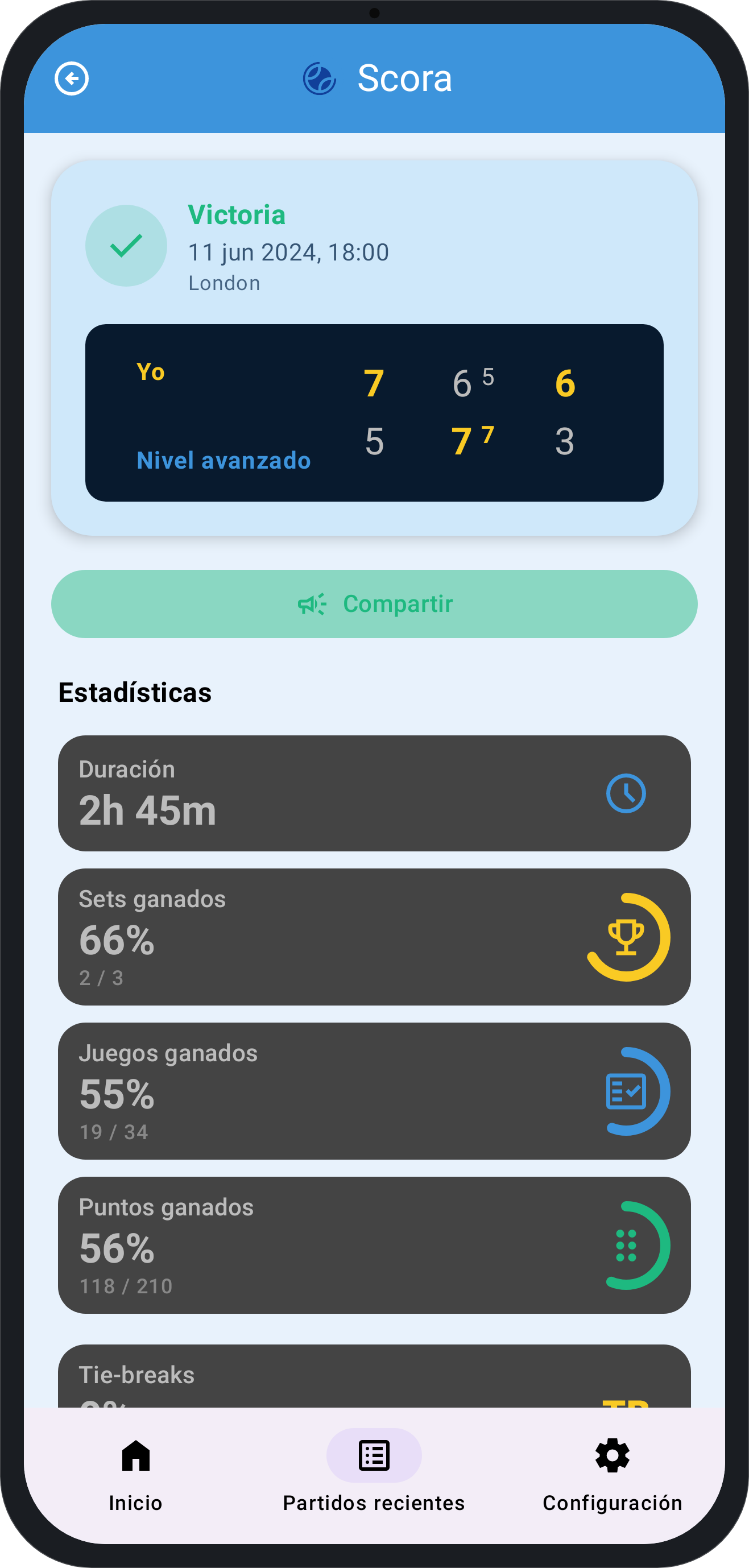 Companion – match stats
