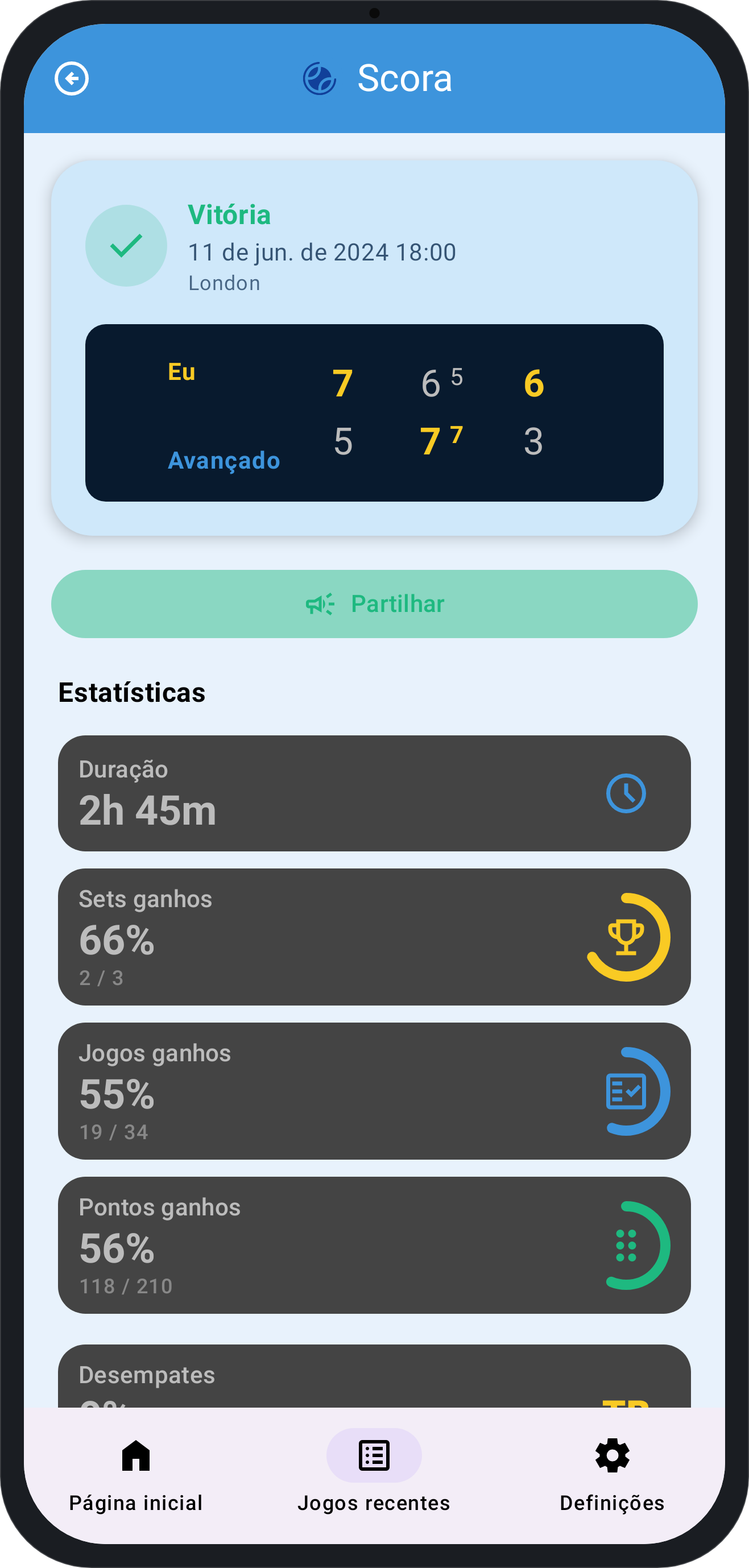 Companion – match stats